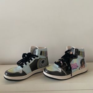 Tamisha Iman Signature Leather Hi-Top Sneakers